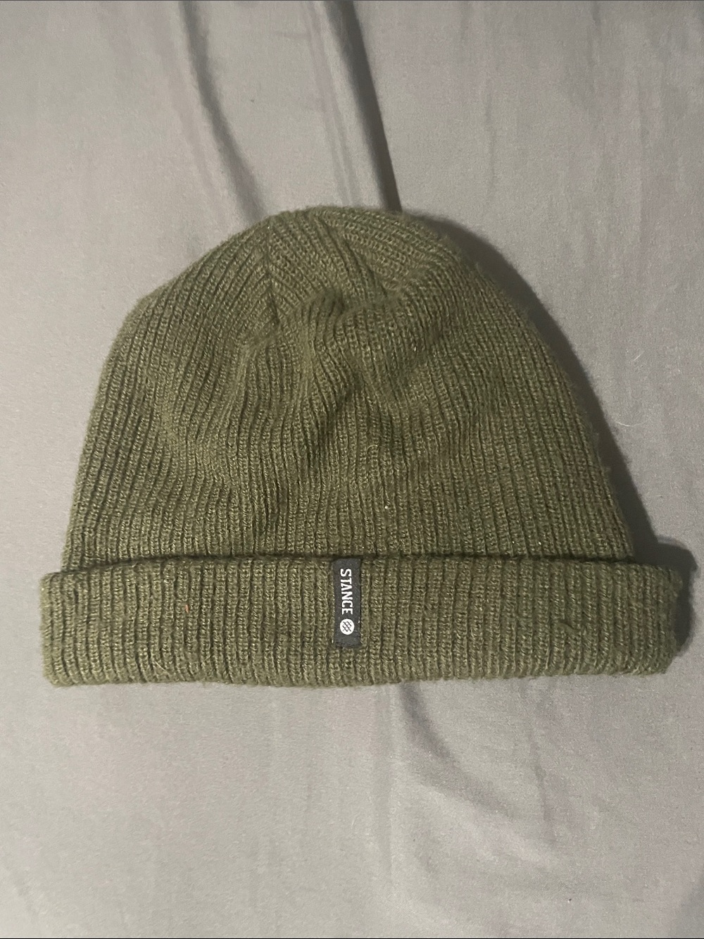 Stance Olive Ribbed Cuffed Beanie